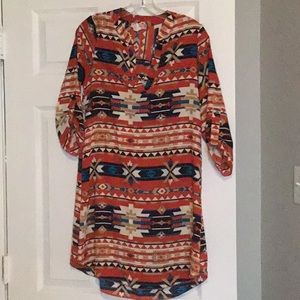Tribal print tunic